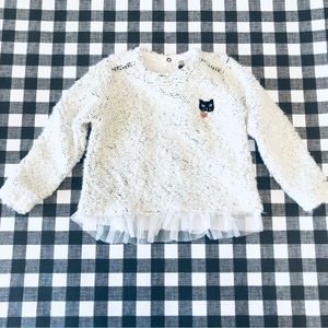 Catimini French Brand Cat Sweater - Girls 4